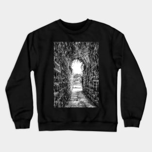 Whitby Abbey Through The Keyhole Tunnel Crewneck Sweatshirt